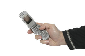 cell phone in a hand  1