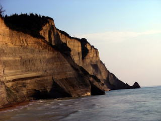 Fototapeta na wymiar corfu cliffs 1