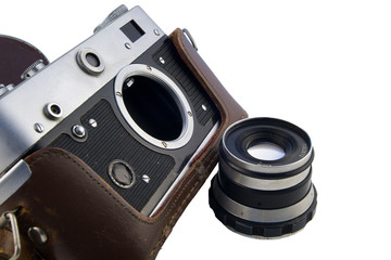 range-finder with lens off