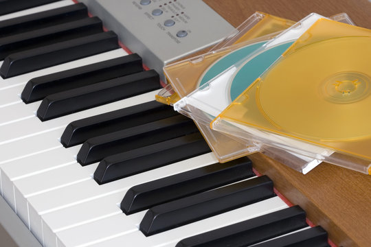 cds on electronic piano