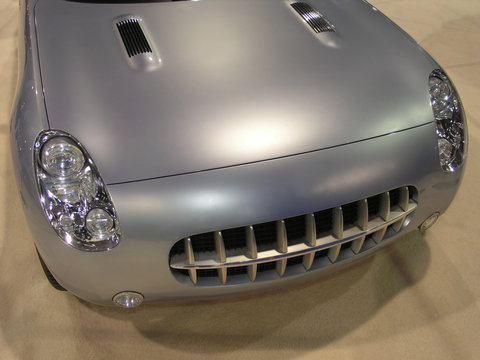 Fototapeta retro luxury sports car front 1