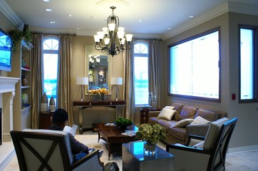 decorated living room