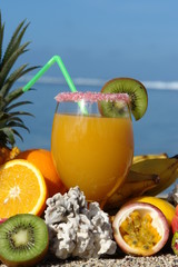 jus de fruit et vitamines