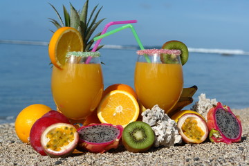 jus : cocktail de fruits