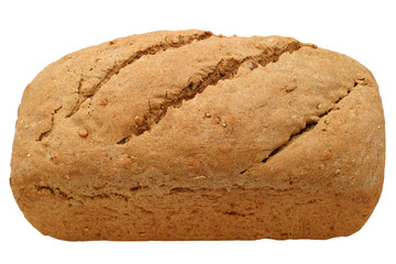 hearty bread loaf - close-up