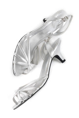 female silver shoe