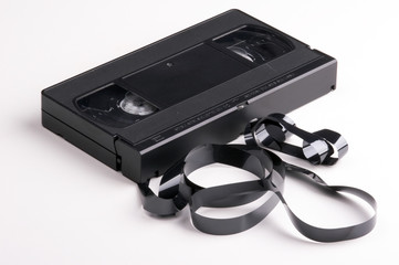 zerstörte video kassette