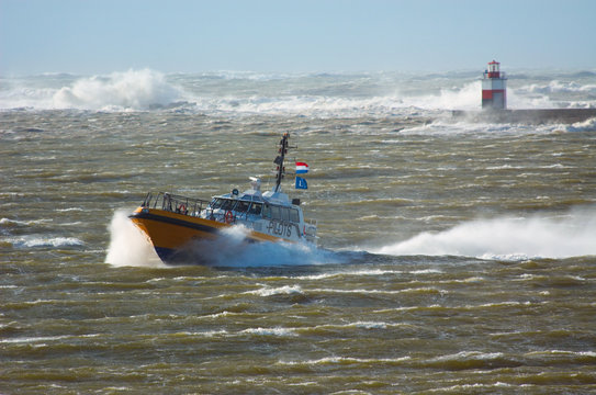 Pilot Boat In A Storm