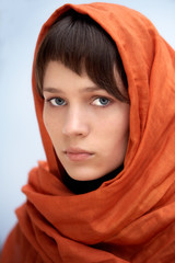 attractive woman with veil