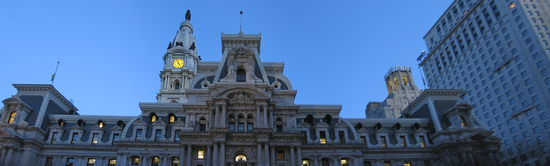 city hall, philadelphia, large panorama