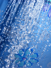 blue shower