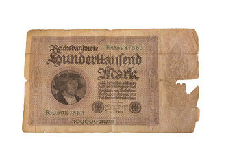 vintage german reichsbanknote