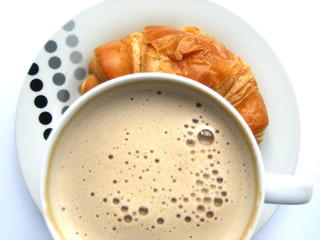 coffee and croissant