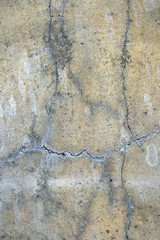 old cracked concrete wall: grunge background