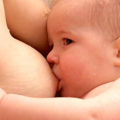 baby breast feeding