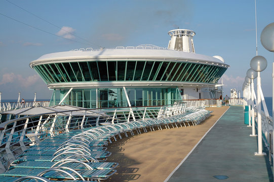 Top Deck Of Cruise Ship