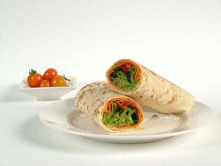 fresh salad wrap