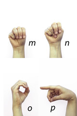 deaf alphabet