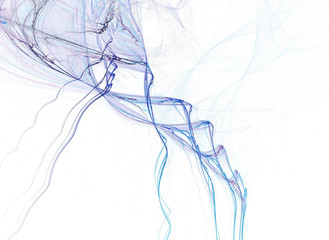 blue crack - fractal art