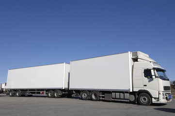 large white trucking profile