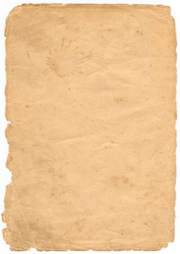 sheet from old book