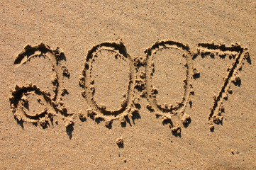 2007 written in the sand