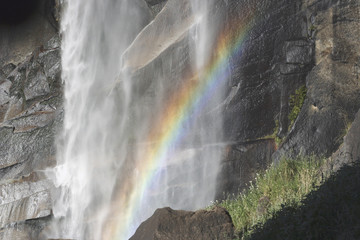 rainbow at the falls