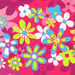 Obraz premium fleurs pop couleurs