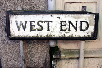 old west end street sign