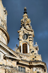 frauenkirche steeple in dresden, germany