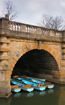 Boats Under Magdalen Bridge