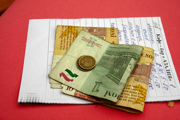 the account for a dinner