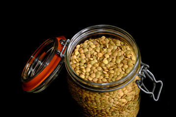 lentils jar