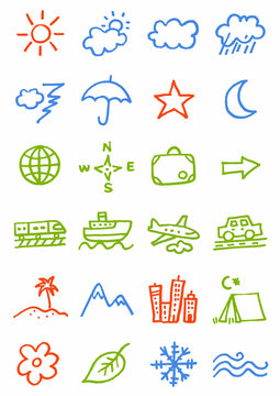 pictos saison voyage m&eacute;t&eacute;o