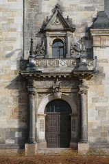 Fototapeta na wymiar church entrance in leipzig, germany