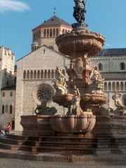 Obraz premium trient trento barock brunnen am domplatz