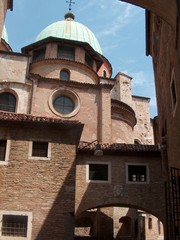 treviso, gasse, dom-kuppel
