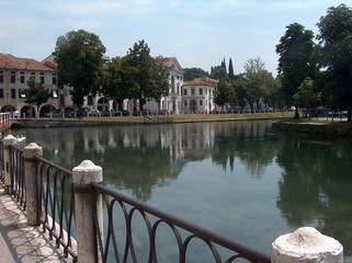 Obraz premium treviso, stadt am wasser, kleinvenedig