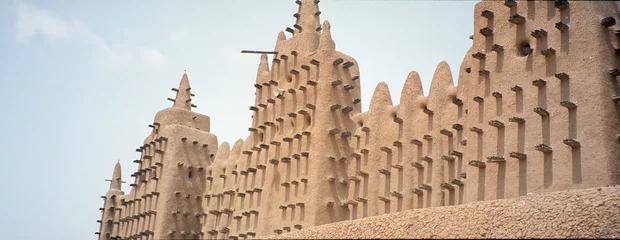 Gordijnen africa trek- mosque of djenné in mali © KaYann