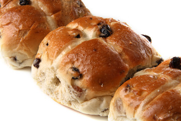 traditional hot cross buns