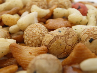 asiatische kekse mit soja nah aufnahme