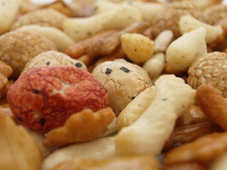 asiatische kekse mit soja nah aufnahme