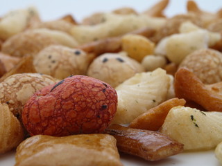 asiatische kekse mit soja nah aufnahme