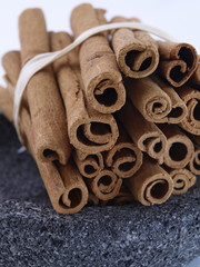 nah aufnahme zimt stangen