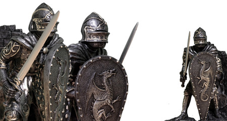 knights & armour - obrazy, fototapety, plakaty