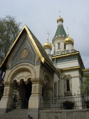 Fototapeta na wymiar Rosyjski Kościół o dane cover Sofia - Bułgaria 2