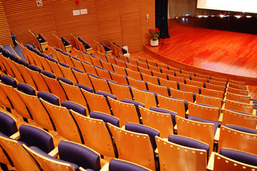 the theater stage