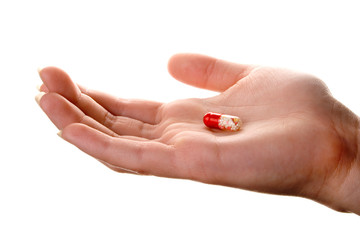 pill in the hand