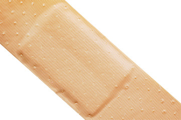 closeup of adhesive bandage