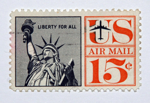 us air mail stamp